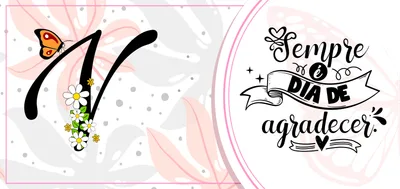 Estampa pronta V para caneca personalizada