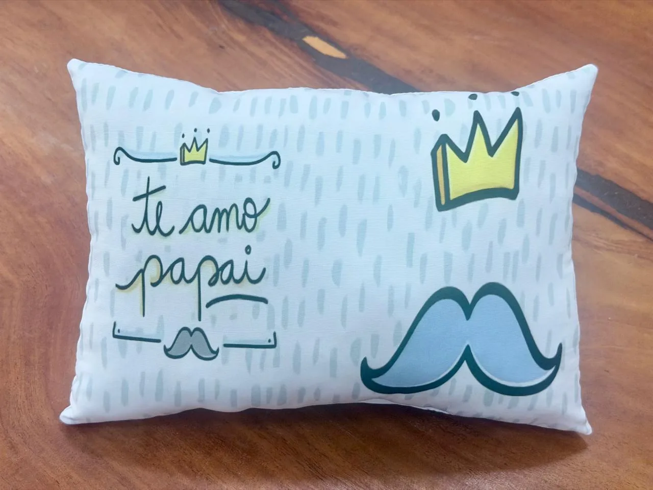 Almofada personalizada bbell: Almofada decorativa presente dia dos pais te amo papai