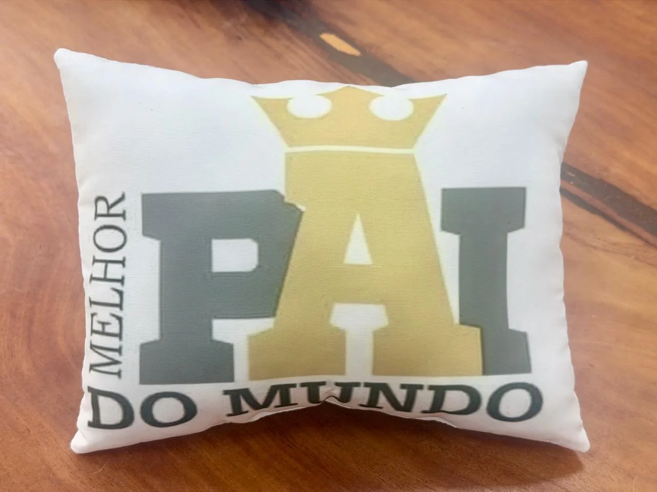 Almofada personalizada bbell: Almofada Decorativa Presente Dia dos Pais Melhor Pai do Mundo