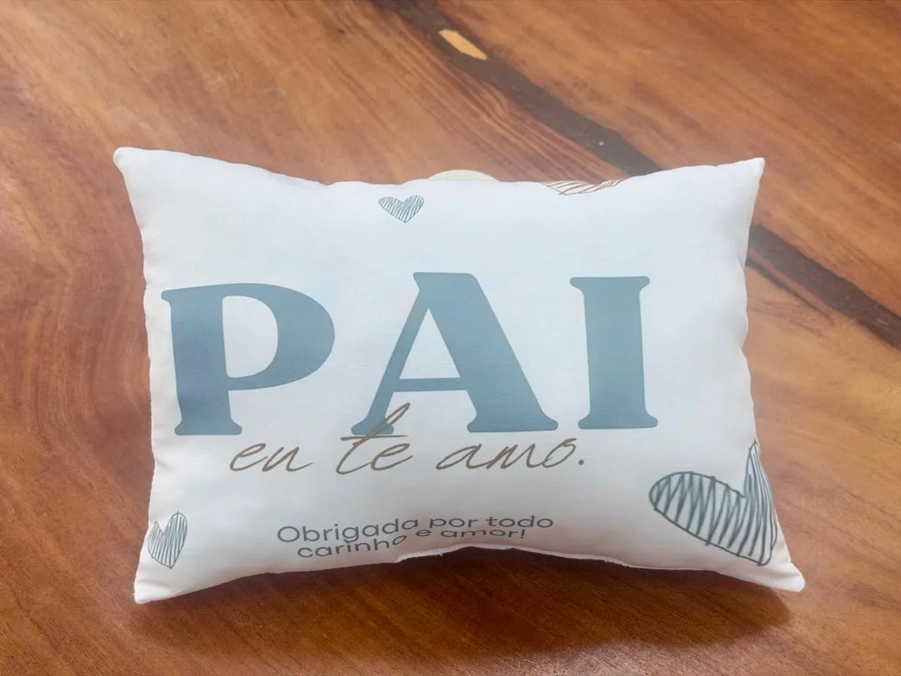 Almofada personalizada bbell: Almofada Decorativa Personalizada Pai Eu Te Amo Presente Dia dos Pais