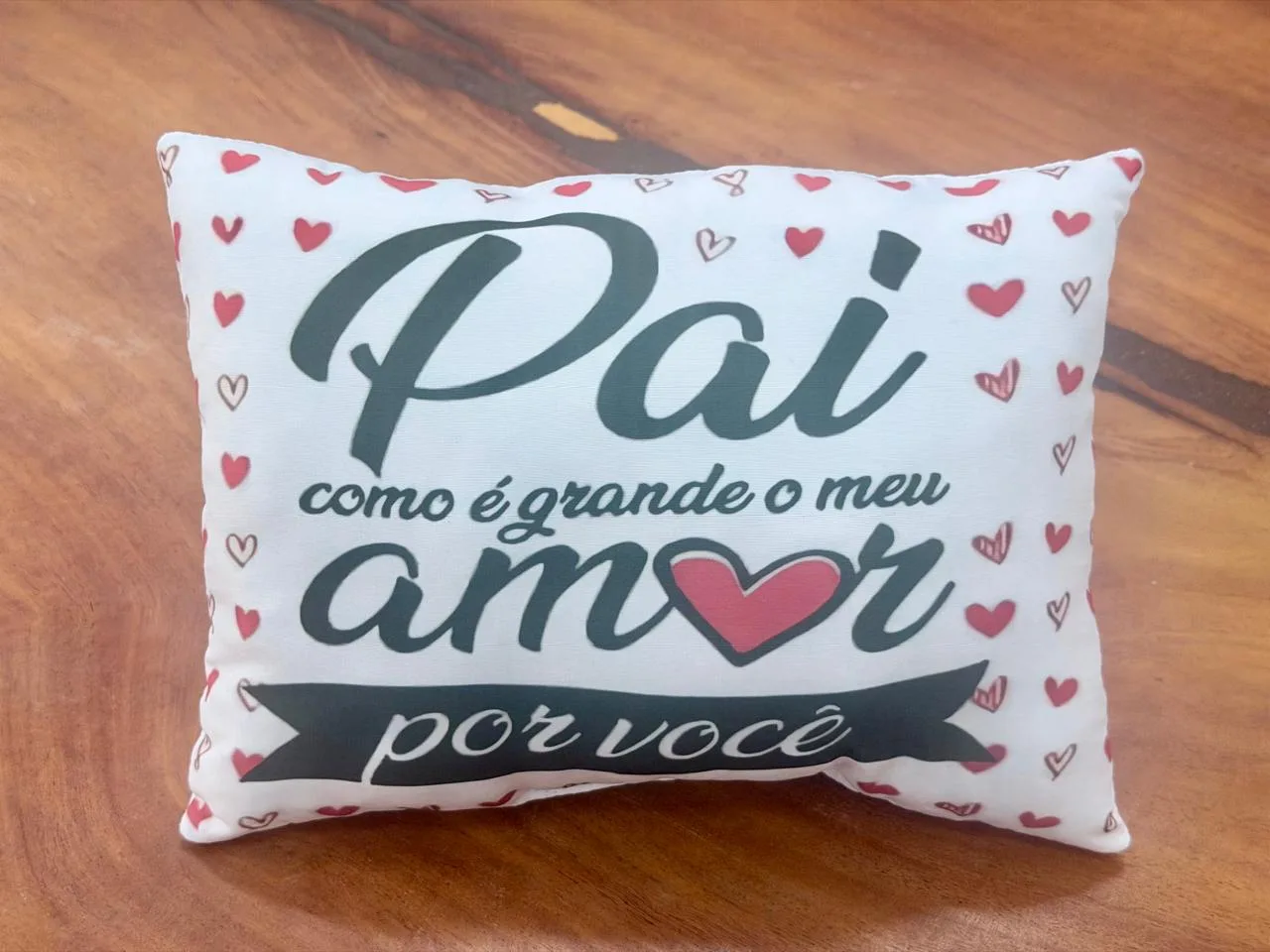 Almofada personalizada bbell: Almofada decorativa presente dia dos pais amor por voce